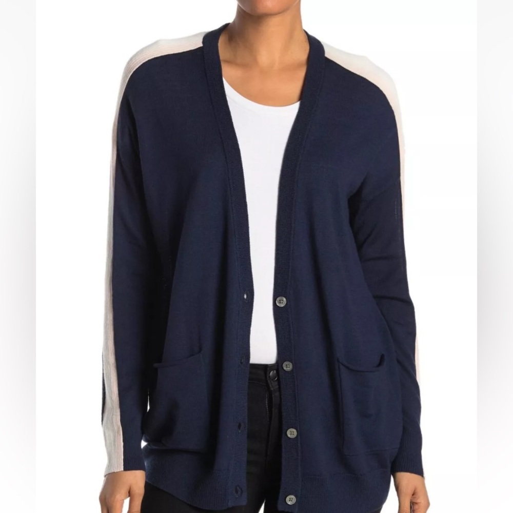 ATM Waffled Schoolboy Cardigan